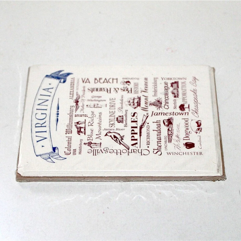 Virginia state 8 Blank Note Cards with Envelopes vintage Graphics Company 1998